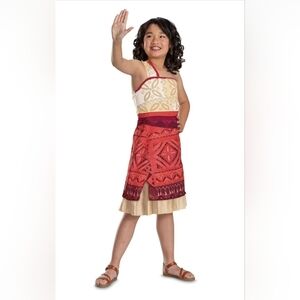 Disney Moana 2 Costume for Kids - Red and Gold SIZES XS To Med 4-8  Dress Up